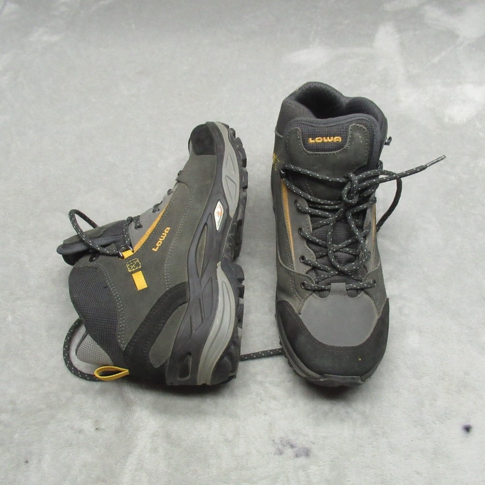 Lowa Womens 9 Hiking Boots Green Suede Tempest Mid Trail Trek Mountaineer Rugged